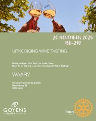 Winetasting met gastheren
